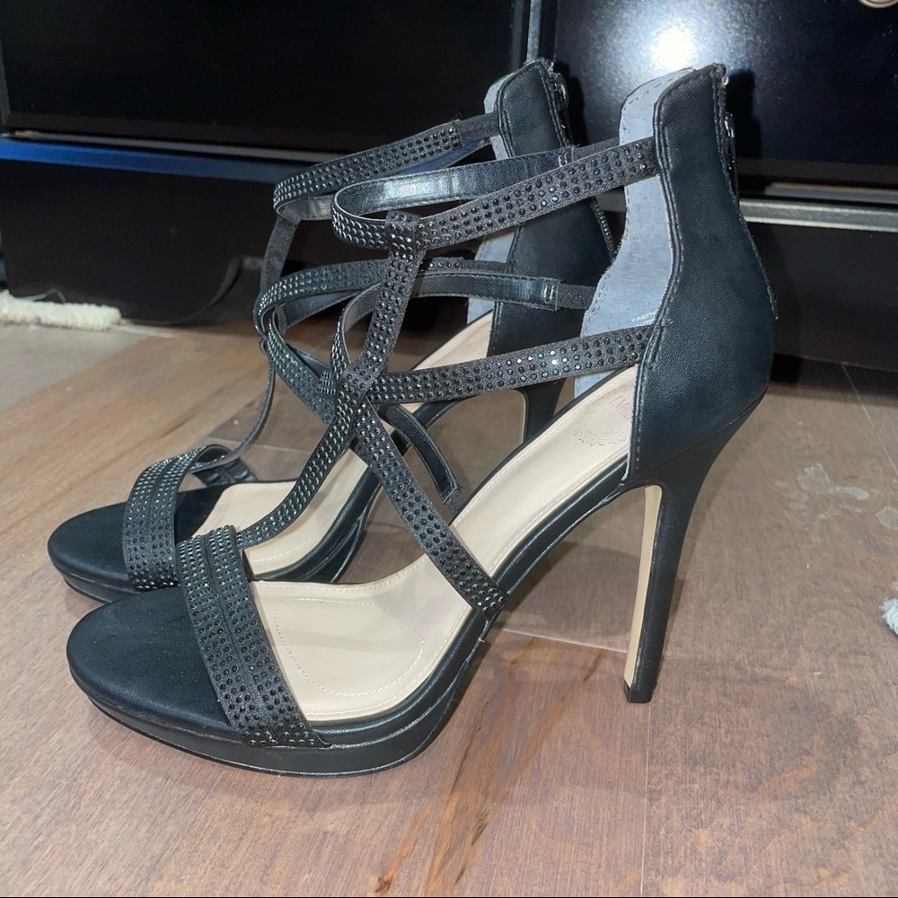 Strappy Black Heels